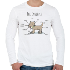 PRINTFASHION The Interpet - Férfi hosszú ujjú póló - Fehér