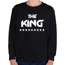 PRINTFASHION The King - Gyerek pulóver - Fekete gyerek pulóver, kardigán