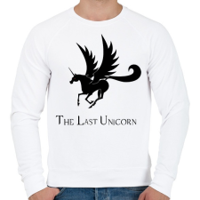 PRINTFASHION the last unicorn - Férfi pulóver - Fehér férfi pulóver, kardigán