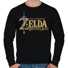 PRINTFASHION The legend of Zelda - Férfi pulóver - Fekete férfi pulóver, kardigán