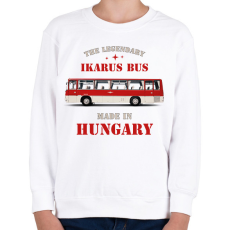 PRINTFASHION The legendary Ikarus bus - Gyerek pulóver - Fehér