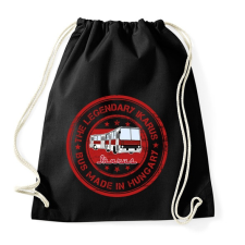 PRINTFASHION the legendary ikarus bus made in hungary - Sportzsák, Tornazsák - Fekete tornazsák