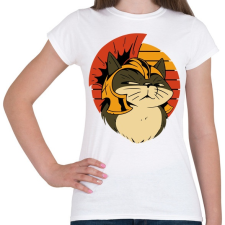 PRINTFASHION The legion cat - légiós macska - Női póló - Fehér női póló