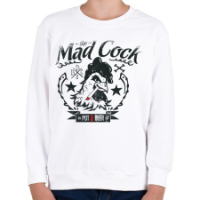 PRINTFASHION The mad cock pot & beer - Gyerek pulóver - Fehér gyerek pulóver, kardigán