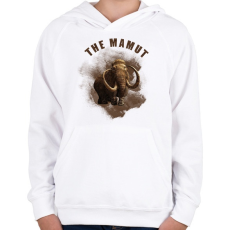 PRINTFASHION THE MAMUT - Gyerek kapucnis pulóver - Fehér