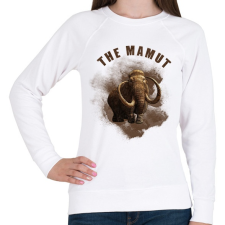 PRINTFASHION THE MAMUT - Női pulóver - Fehér női pulóver, kardigán