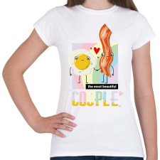 PRINTFASHION The most beautiful couple - Női póló - Fehér női póló