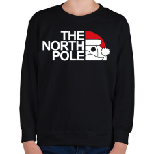 PRINTFASHION The north pole - Márka paródia - Gyerek pulóver - Fekete gyerek pulóver, kardigán