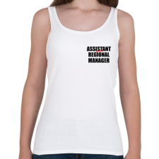 PRINTFASHION The Office - Assistant to the regional manager - Női atléta - Fehér női trikó