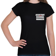 PRINTFASHION The Office - Assistant to the regional manager WHITE - Női póló - Fekete