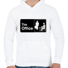 PRINTFASHION The Office - Férfi kapucnis pulóver - Fehér