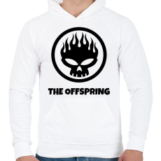 PRINTFASHION THE OFFSPRING - Férfi kapucnis pulóver - Fehér