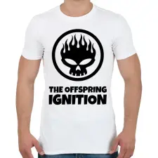 PRINTFASHION THE OFFSPRING IGNITION - Férfi póló - Fehér férfi póló