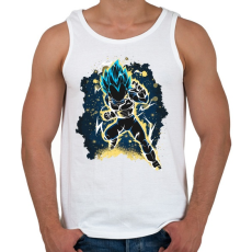 PRINTFASHION The Prince Saiyan - Férfi atléta - Fehér