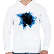 PRINTFASHION The punk archive - Férfi kapucnis pulóver - Fehér férfi pulóver, kardigán