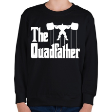 PRINTFASHION The quadfather - Gyerek pulóver - Fekete