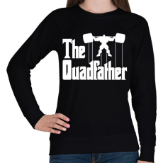 PRINTFASHION The quadfather - Női pulóver - Fekete