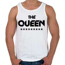 PRINTFASHION The Queen - Férfi atléta - Fehér atléta, trikó