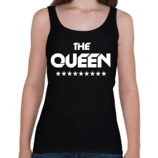 PRINTFASHION The Queen - Női atléta - Fekete női trikó
