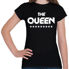 PRINTFASHION The Queen - Női póló - Fekete