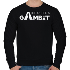 PRINTFASHION The Queen's Gambit logo - Férfi pulóver - Fekete férfi pulóver, kardigán