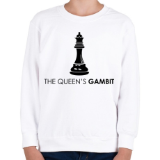 PRINTFASHION The Queen’s Gambit sorozat - Gyerek pulóver - Fehér