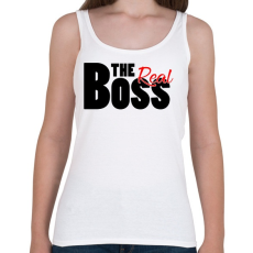 PRINTFASHION The Real Boss - Női atléta - Fehér
