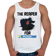 PRINTFASHION The Reaper - Férfi atléta - Fehér atléta, trikó