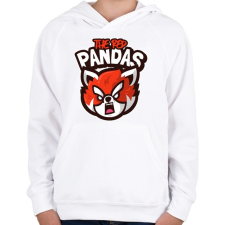 PRINTFASHION The Red Pandas - Gyerek kapucnis pulóver - Fehér gyerek pulóver, kardigán