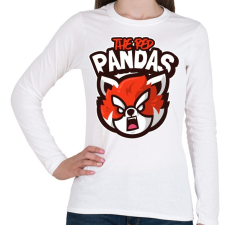 PRINTFASHION The Red Pandas - Női hosszú ujjú póló - Fehér női póló