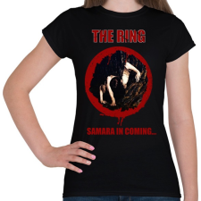 PRINTFASHION THE RING-SAMARA IN COMING - Női póló - Fekete női póló