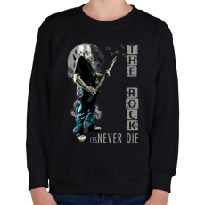 PRINTFASHION THE ROCK ITS NEVER DIE - Gyerek pulóver - Fekete