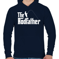 PRINTFASHION The Rodfather Fehér - Férfi kapucnis pulóver - Sötétkék