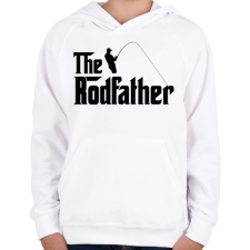 PRINTFASHION The Rodfather Fekete - Gyerek kapucnis pulóver - Fehér gyerek pulóver, kardigán