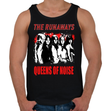 PRINTFASHION THE RUNAWAYS STENCIL - Férfi atléta - Fekete