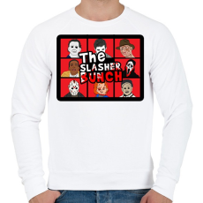 PRINTFASHION The Slasher Bunch - Férfi pulóver - Fehér