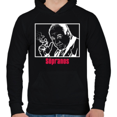 PRINTFASHION The Sopranos - Férfi kapucnis pulóver - Fekete