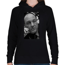 PRINTFASHION The Sopranos - Tony Soprano - Női kapucnis pulóver - Fekete női pulóver, kardigán