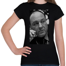 PRINTFASHION The Sopranos - Tony Soprano - Női póló - Fekete