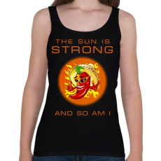 PRINTFASHION THE SUN STRONG - Női atléta - Fekete