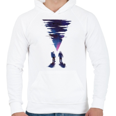 PRINTFASHION The thing final - Férfi kapucnis pulóver - Fehér