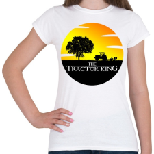 PRINTFASHION The Tractor King - Női póló - Fehér női póló