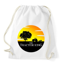 PRINTFASHION The Tractor King - Sportzsák, Tornazsák - Fehér tornazsák