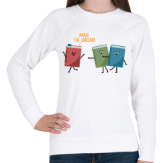 PRINTFASHION The unread! - Női pulóver - Fehér