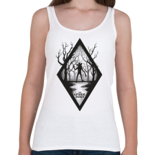 PRINTFASHION The Upside Down - Női atléta - Fehér női trikó