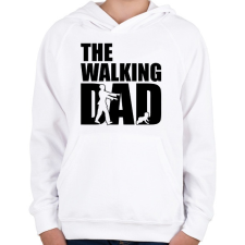 PRINTFASHION The walking dad - Gyerek kapucnis pulóver - Fehér gyerek pulóver, kardigán