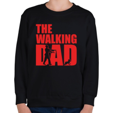 PRINTFASHION The walking dad - Gyerek pulóver - Fekete