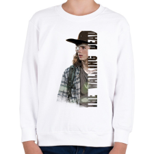 PRINTFASHION The Walking Dead Carl - Gyerek pulóver - Fehér gyerek pulóver, kardigán