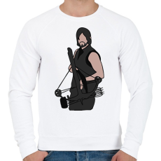 PRINTFASHION The Walking Dead - Daryl - Férfi pulóver - Fehér