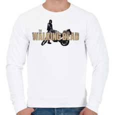 PRINTFASHION The Walking Dead Daryl - Férfi pulóver - Fehér